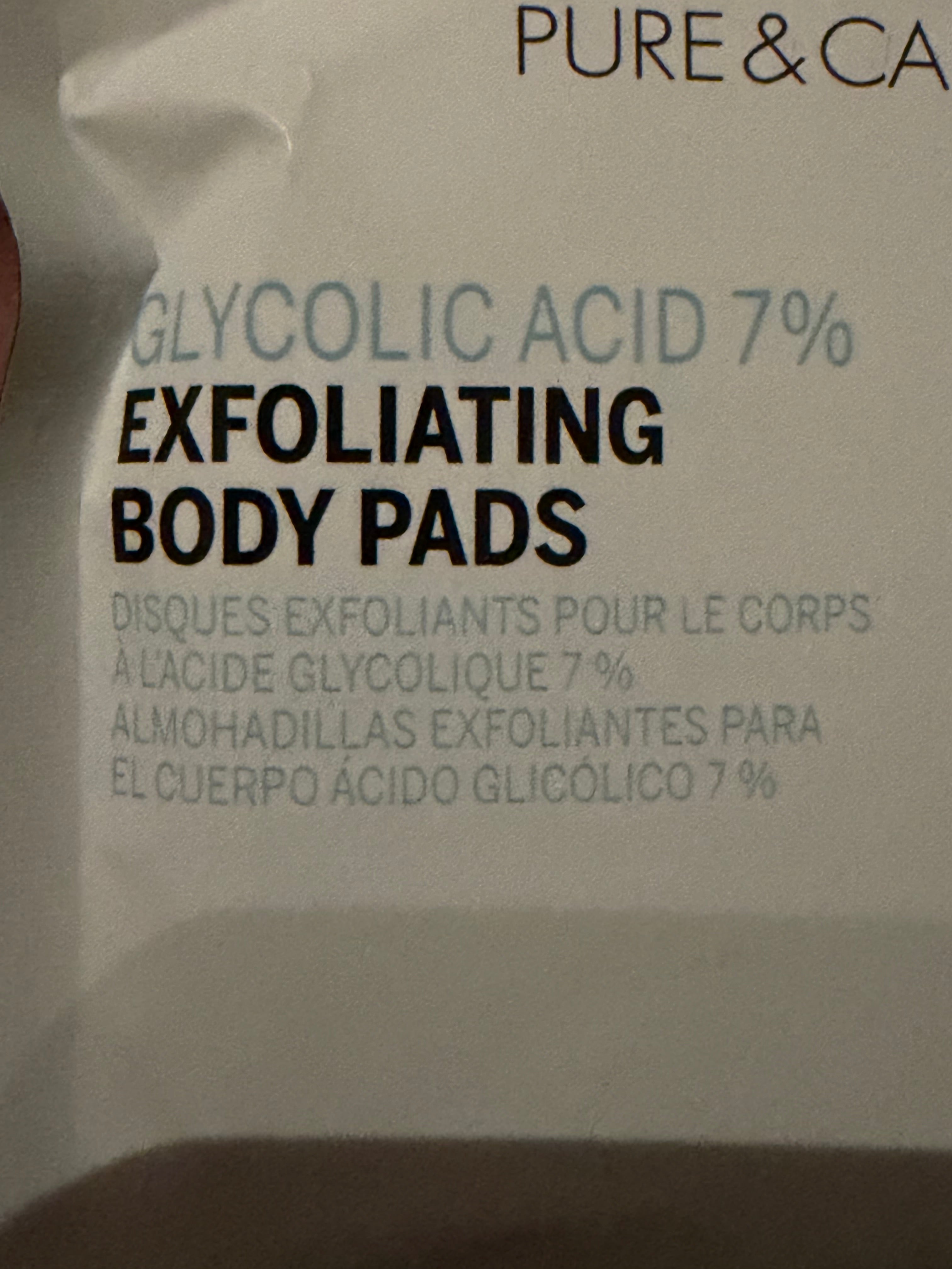 disques exfoliants pour le corps Pure