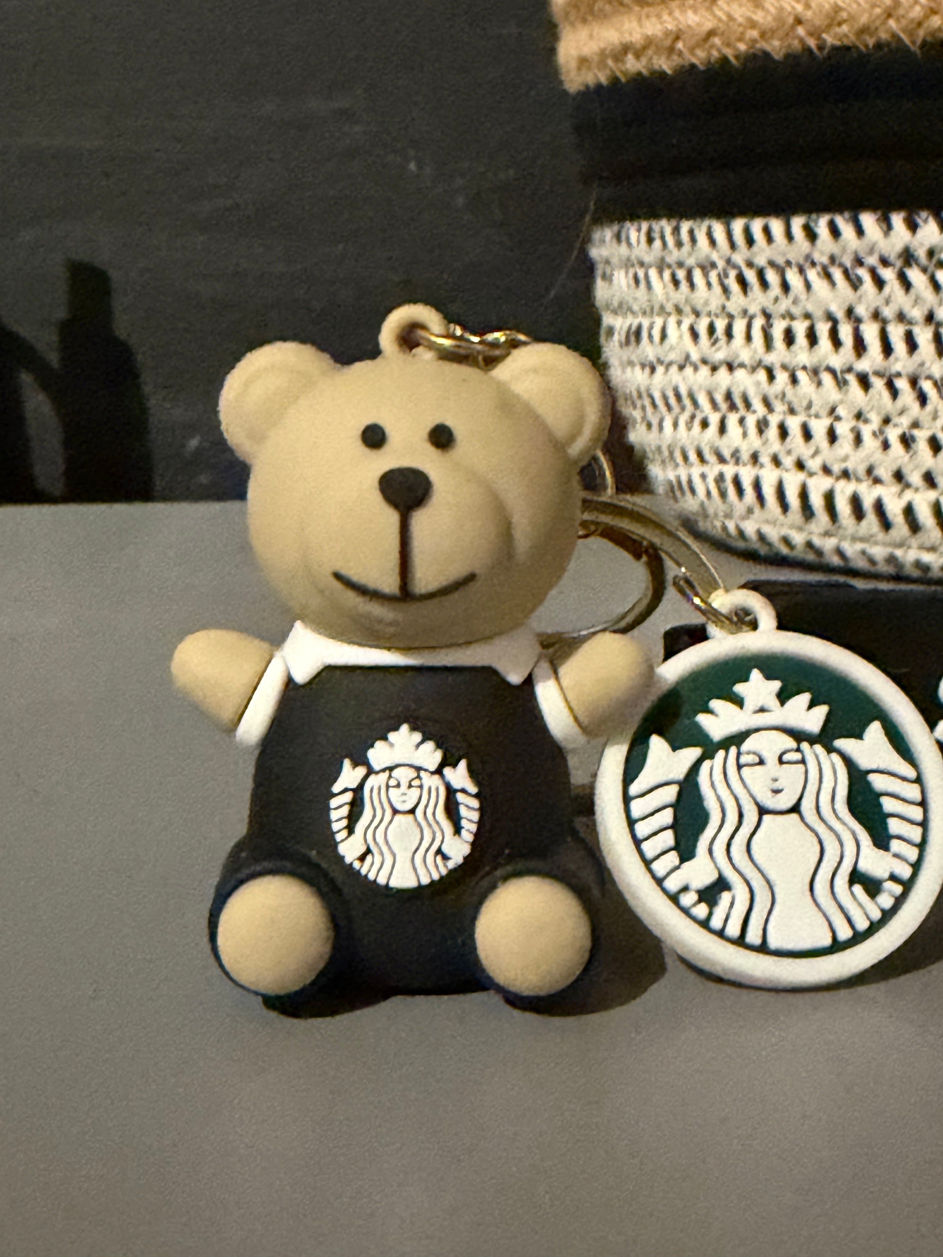 Porte clé Starbuck avec ourson.