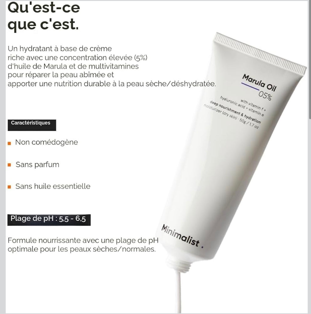 Minimalist Hydratant pour Peau Sèche