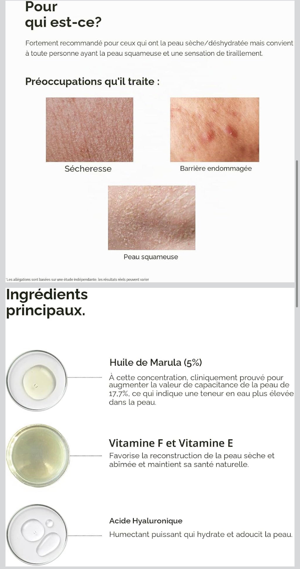 Minimalist Hydratant pour Peau Sèche
