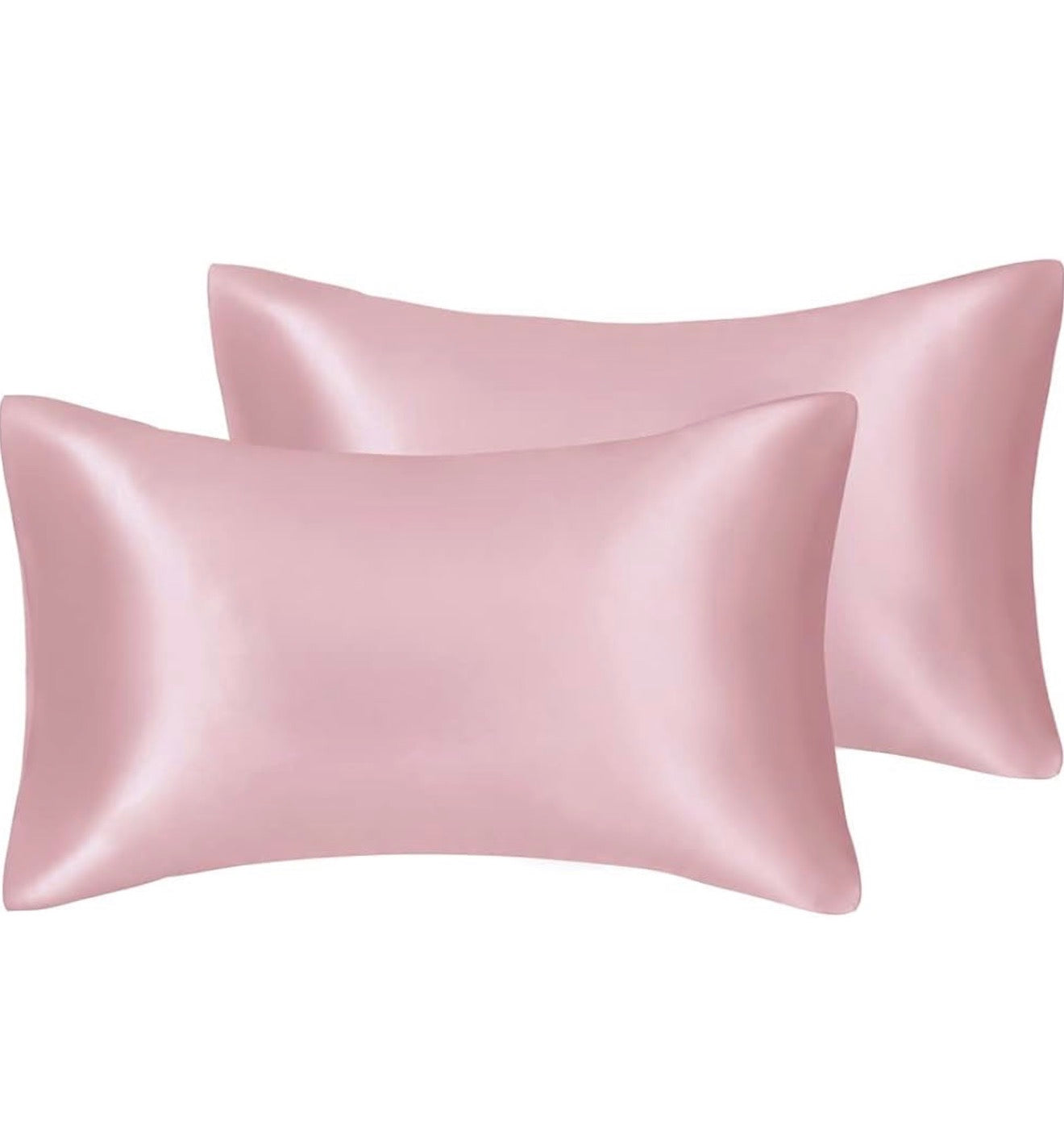 Lot de 2 taies d'oreiller en satin soyeux
