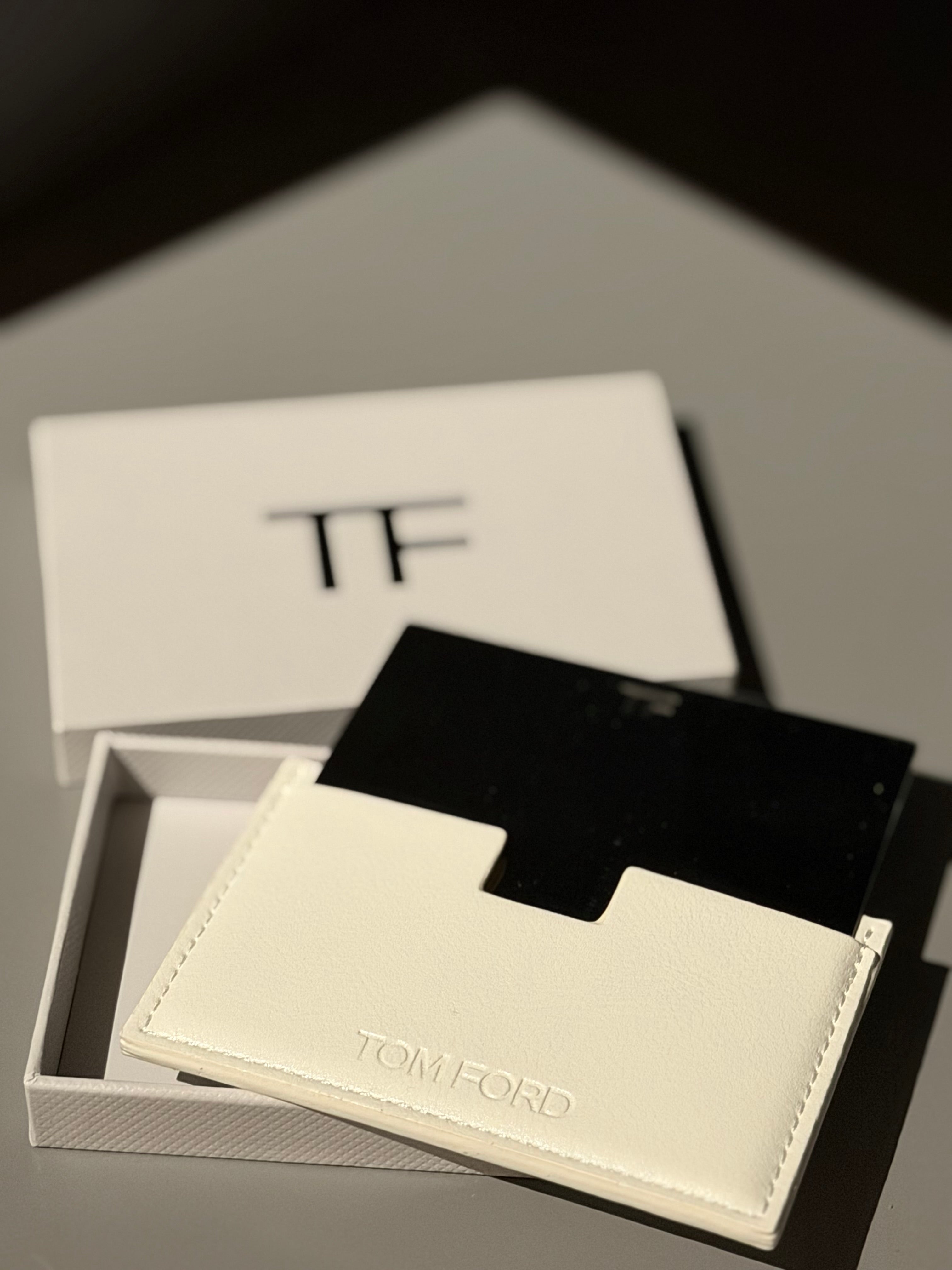 Tom Ford en cuir blanc carte&miroire