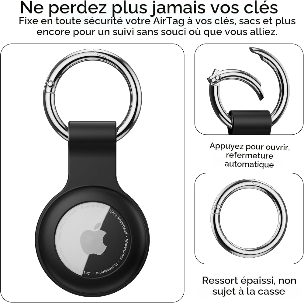 Lot de 4 étuis en silicone pour AirTag