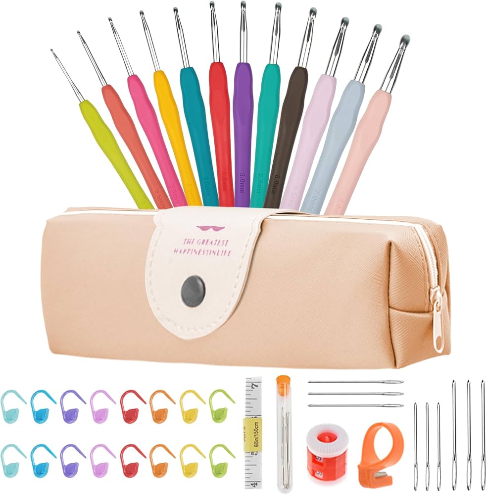 Kit de crochet de 14 tailles