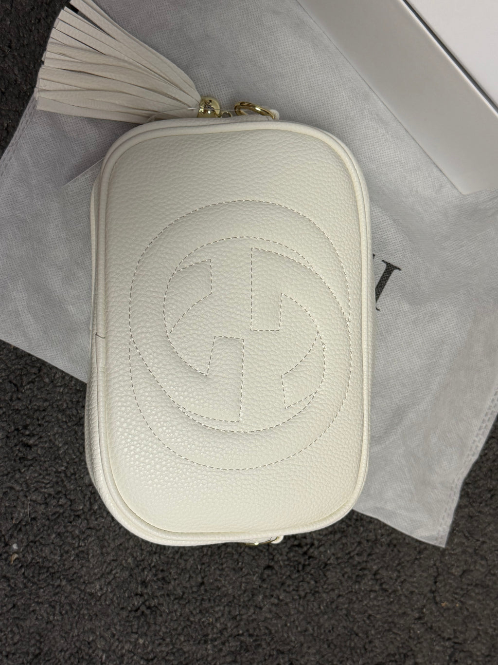 Sac GUCCI bandoulière disco en cuir