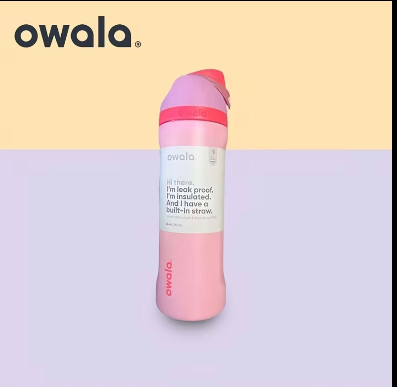 Bouteille d'eau Owala 24oz 18 couleurs