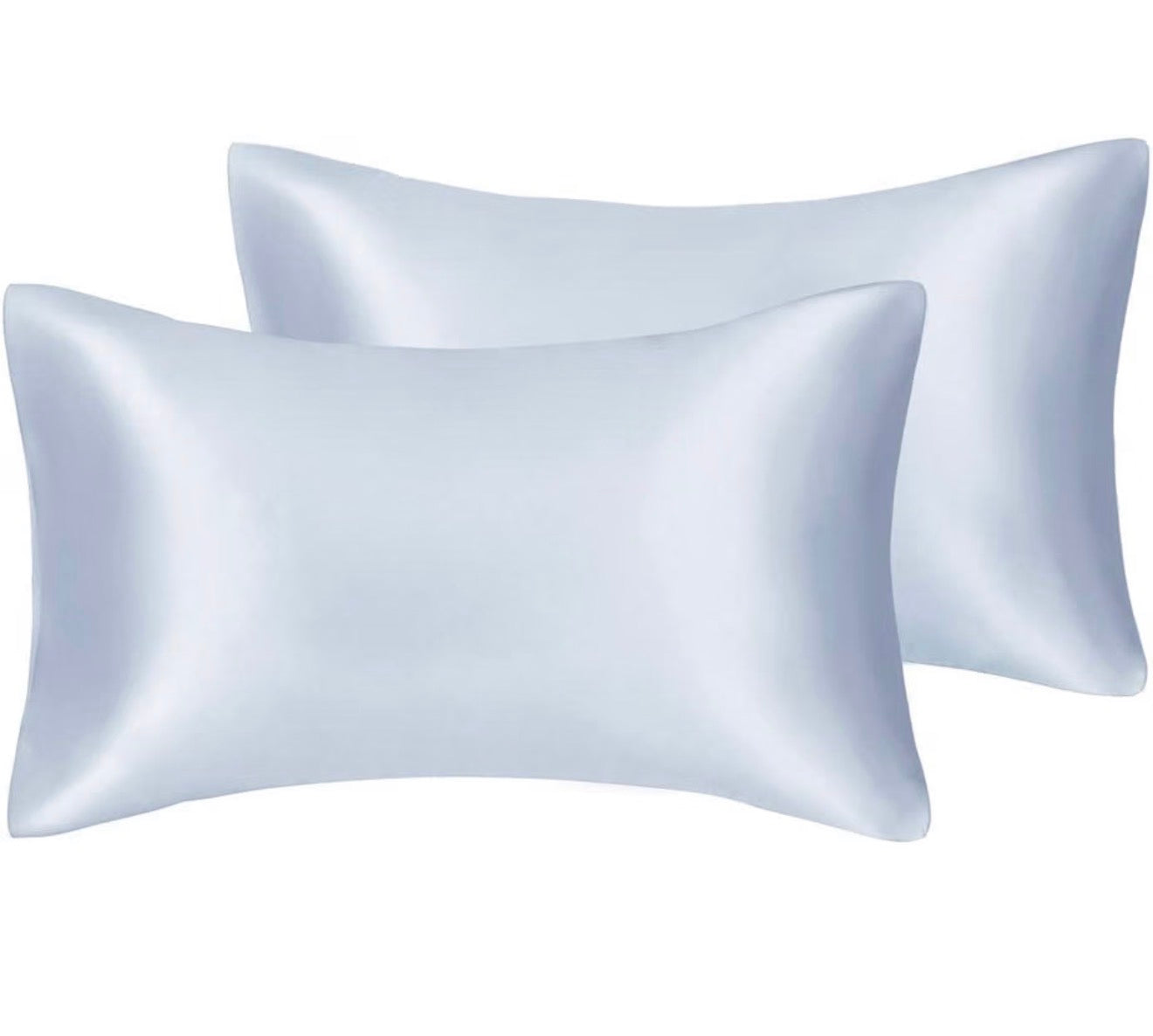 Lot de 2 taies d'oreiller en satin soyeux
