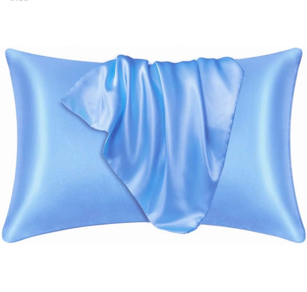 Lot de 2 taies d'oreiller en satin soyeux