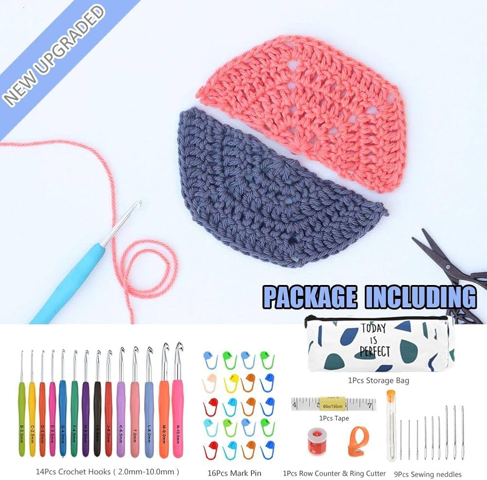 Kit de crochet de 14 tailles