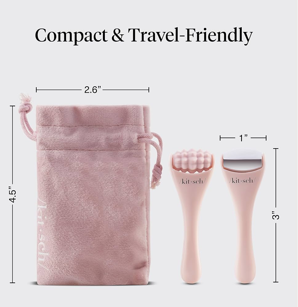 Kitsch kit de rouleau facial et rouleau de glace pour le visage