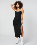 Robe longue a dos ouvert