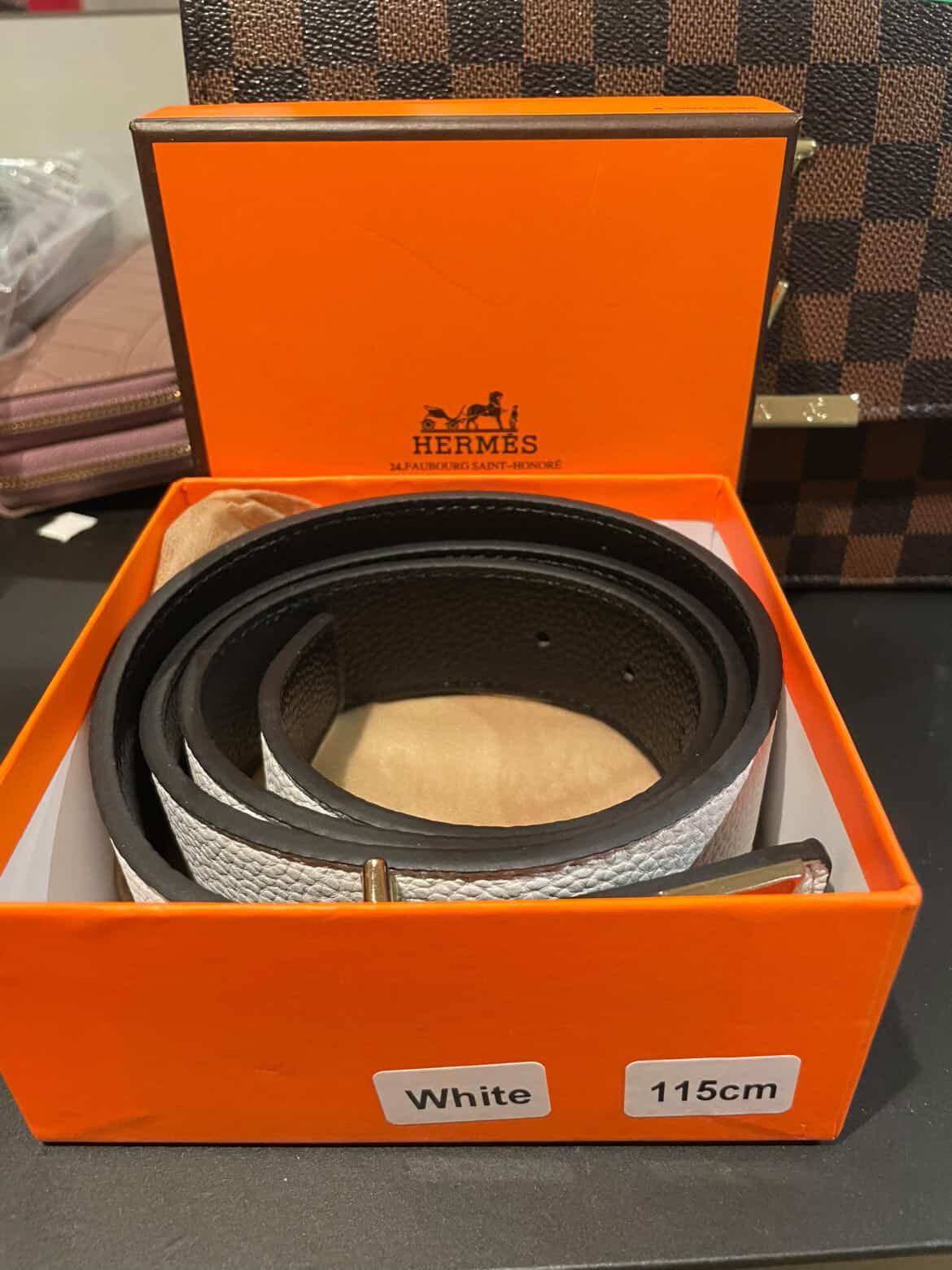 Hermès Ceinture en cuir H - 115cm