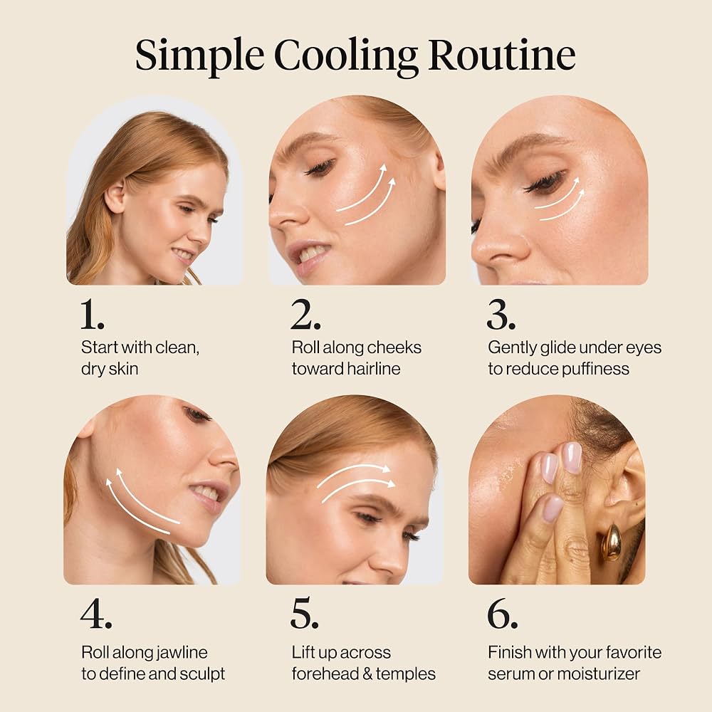 Kitsch kit de rouleau facial et rouleau de glace pour le visage