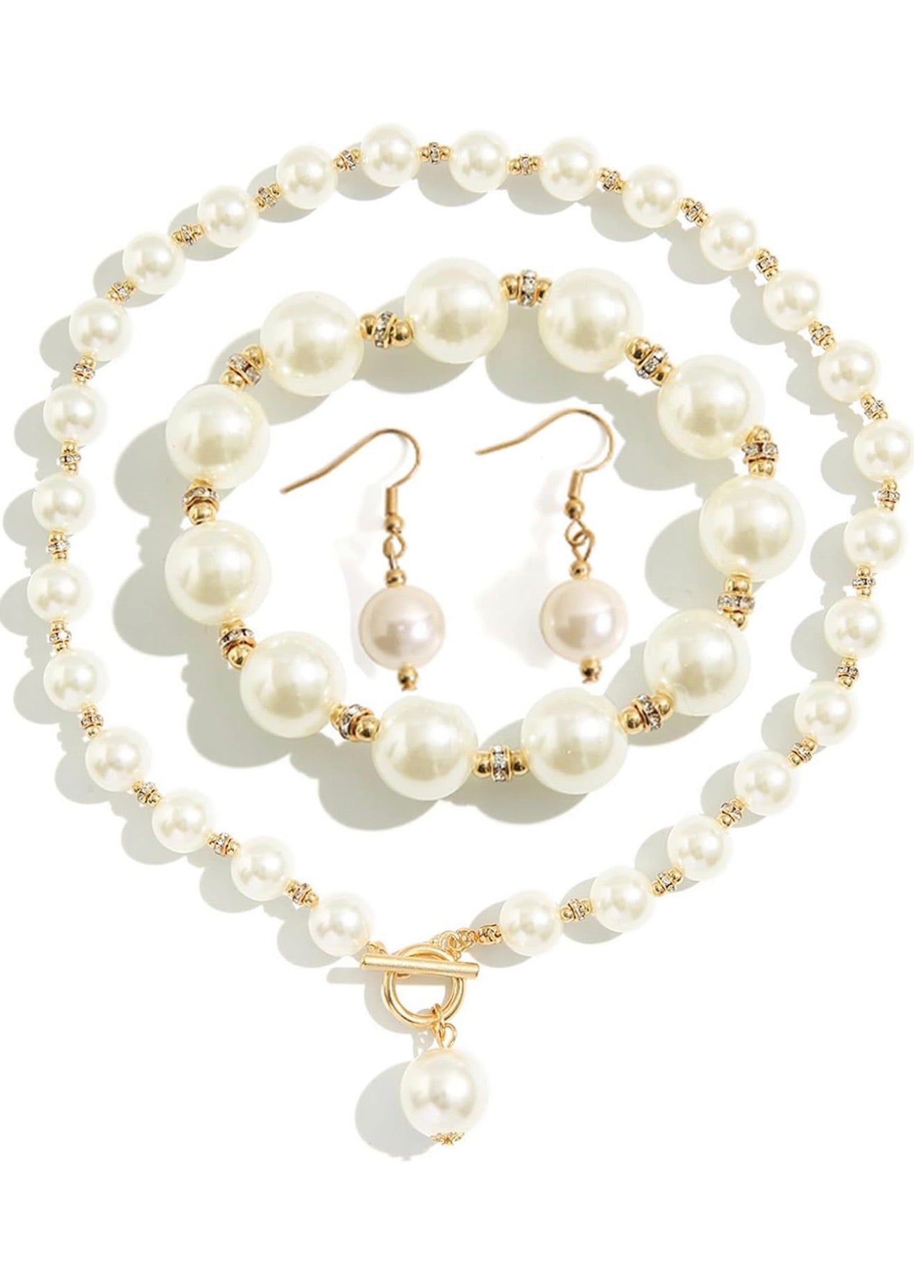 Ensemble bijoux en 3 pièces ( perles)