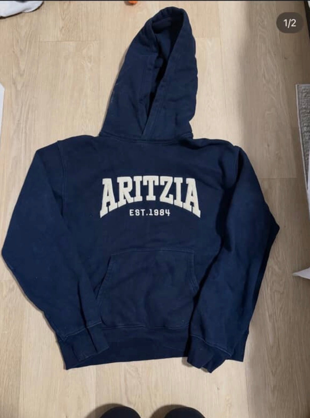 Hoodie aritzia blue small