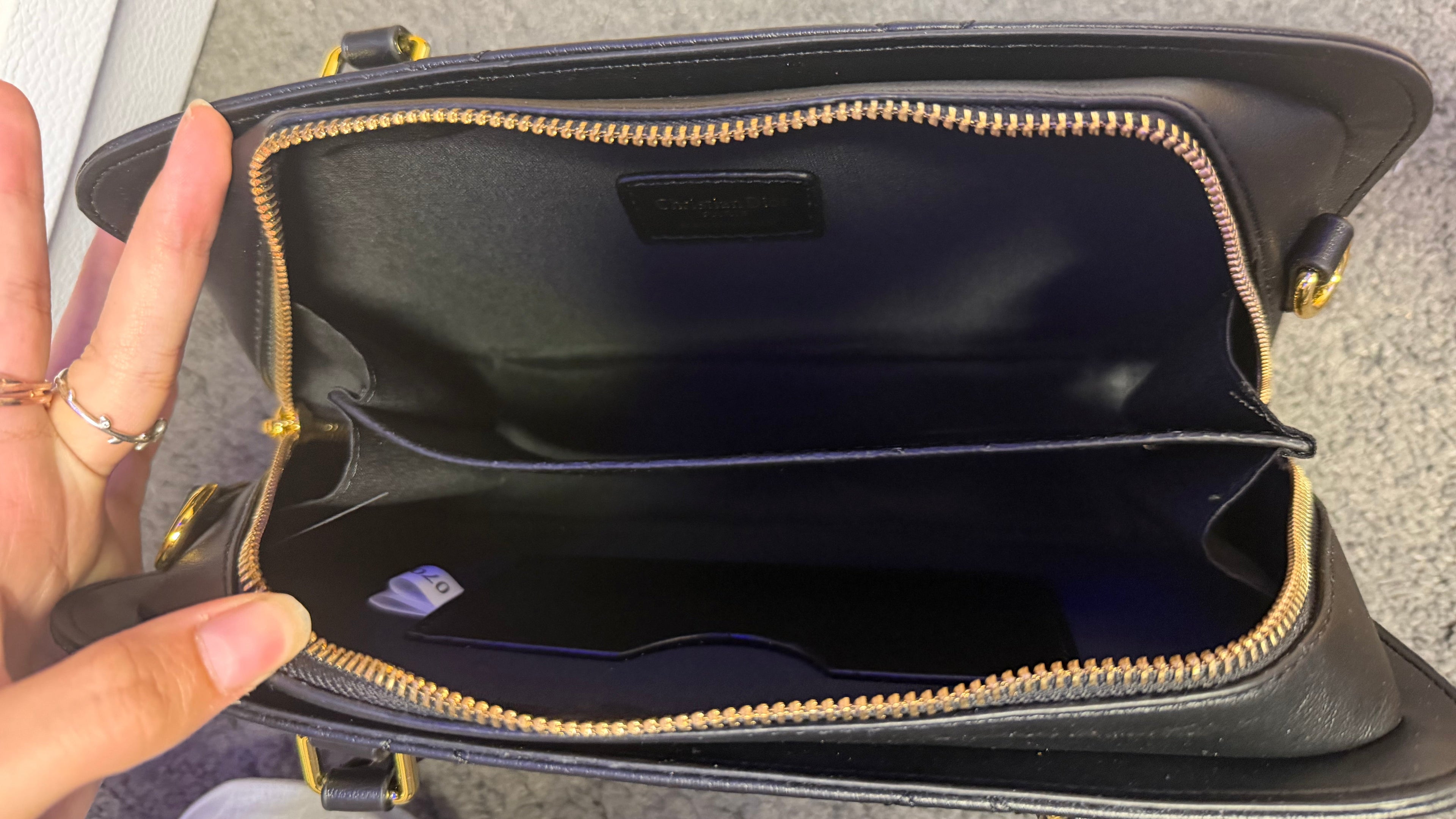 Sac cabas Dior Book Cuir Black
