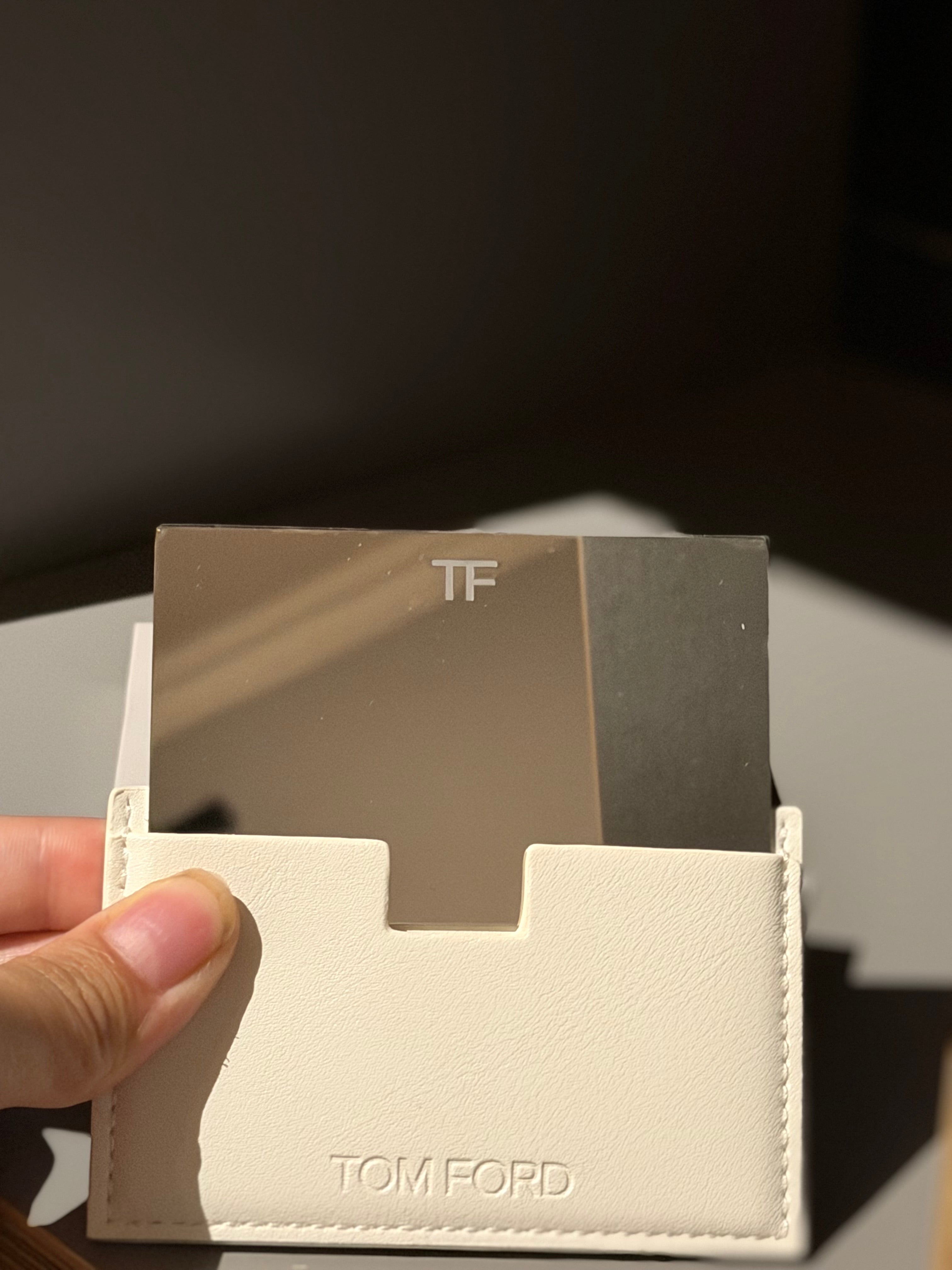 Tom Ford en cuir blanc carte&miroire