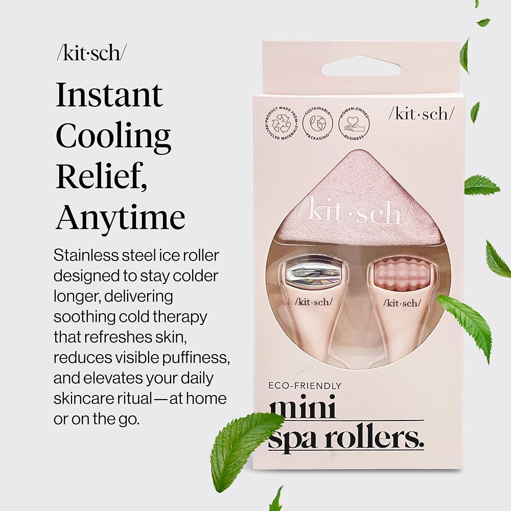 Kitsch kit de rouleau facial et rouleau de glace pour le visage