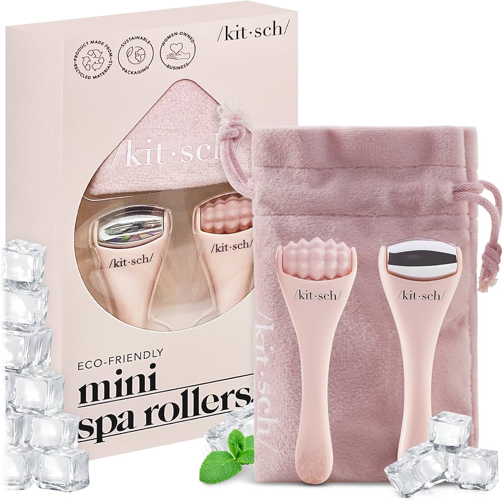 Kitsch kit de rouleau facial et rouleau de glace pour le visage