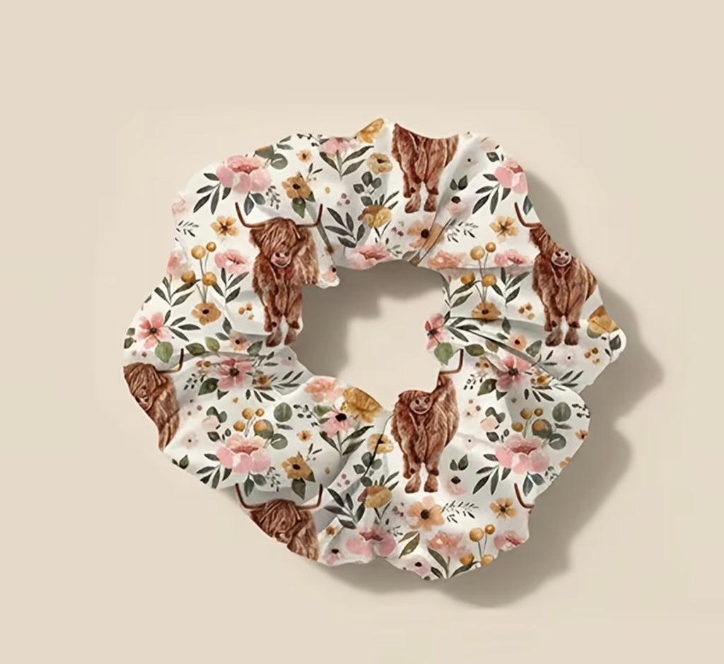 Chouchou floral Highland