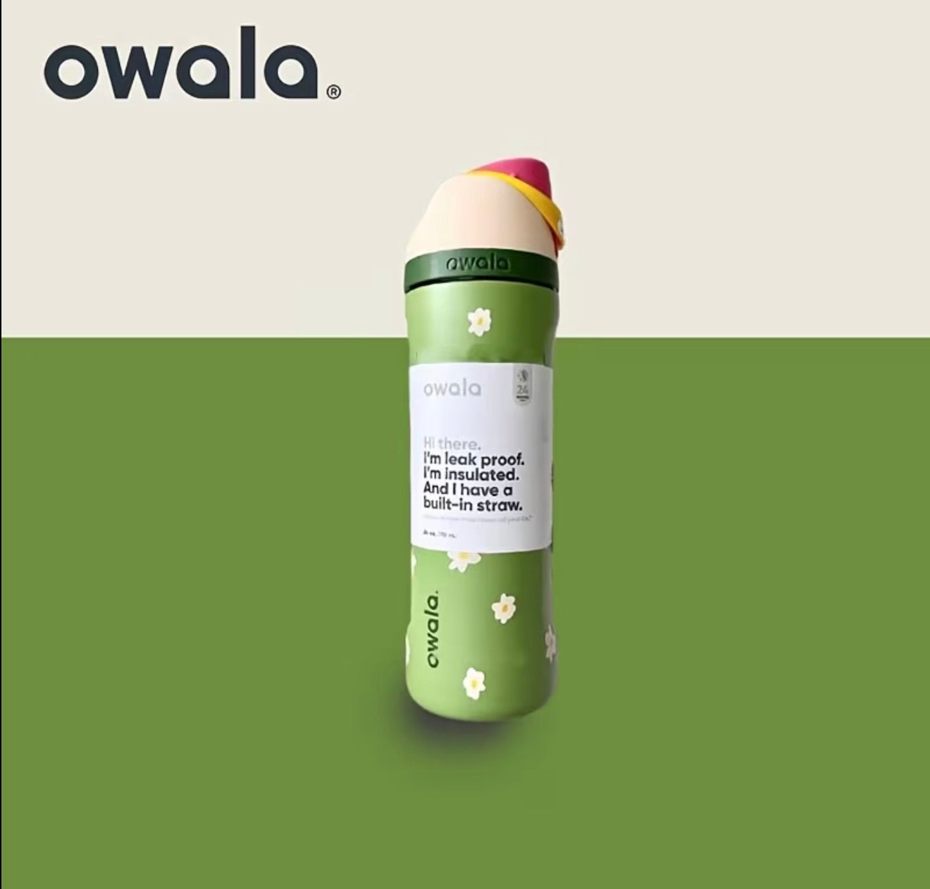 Bouteille d'eau Owala 24oz 18 couleurs