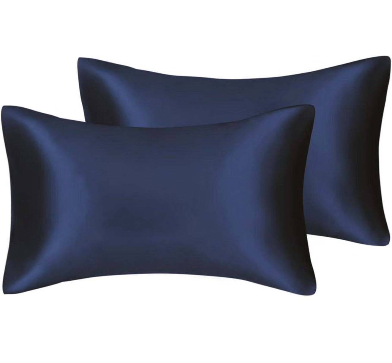Lot de 2 taies d'oreiller en satin soyeux
