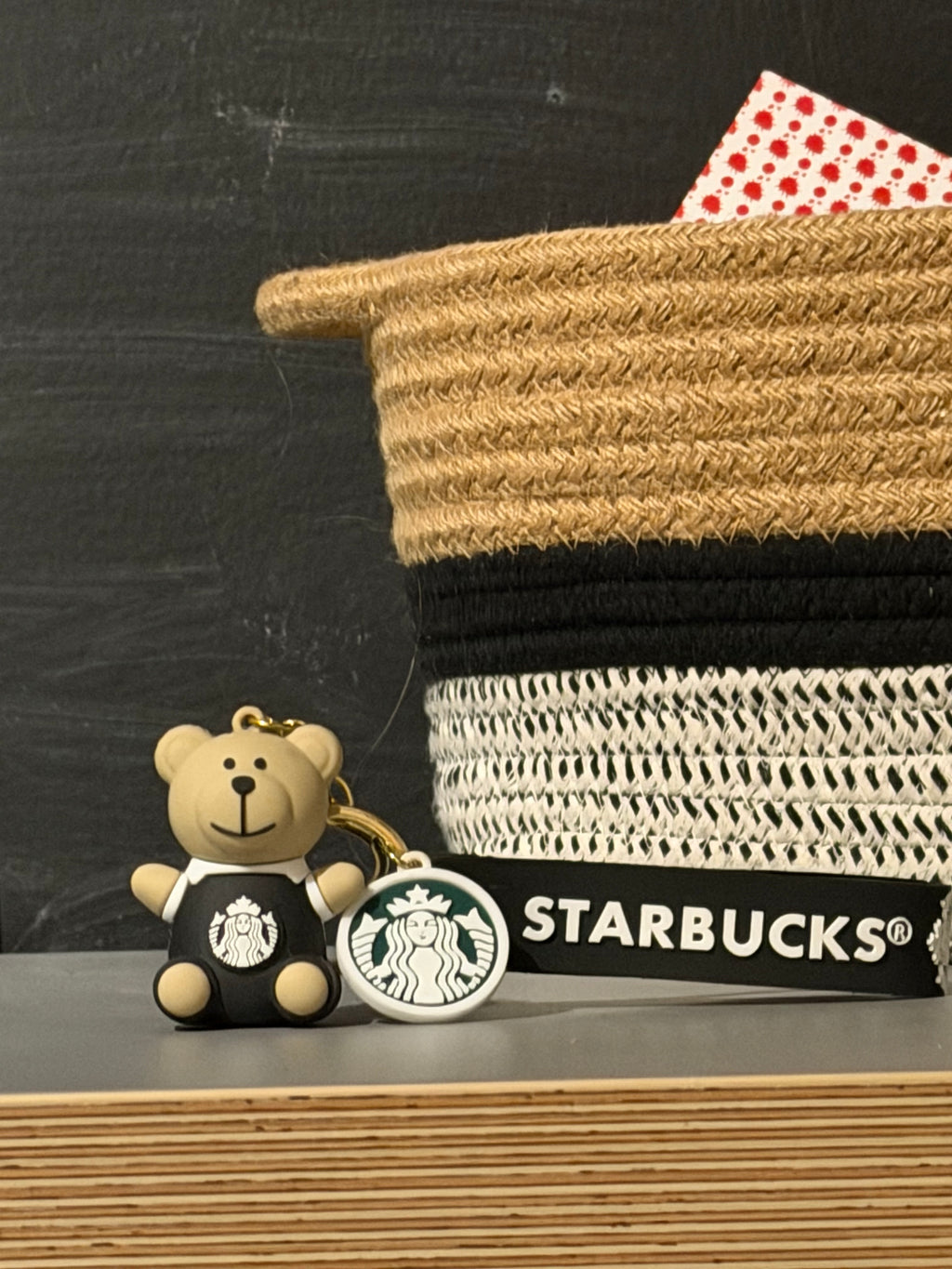Porte clé Starbuck avec ourson.