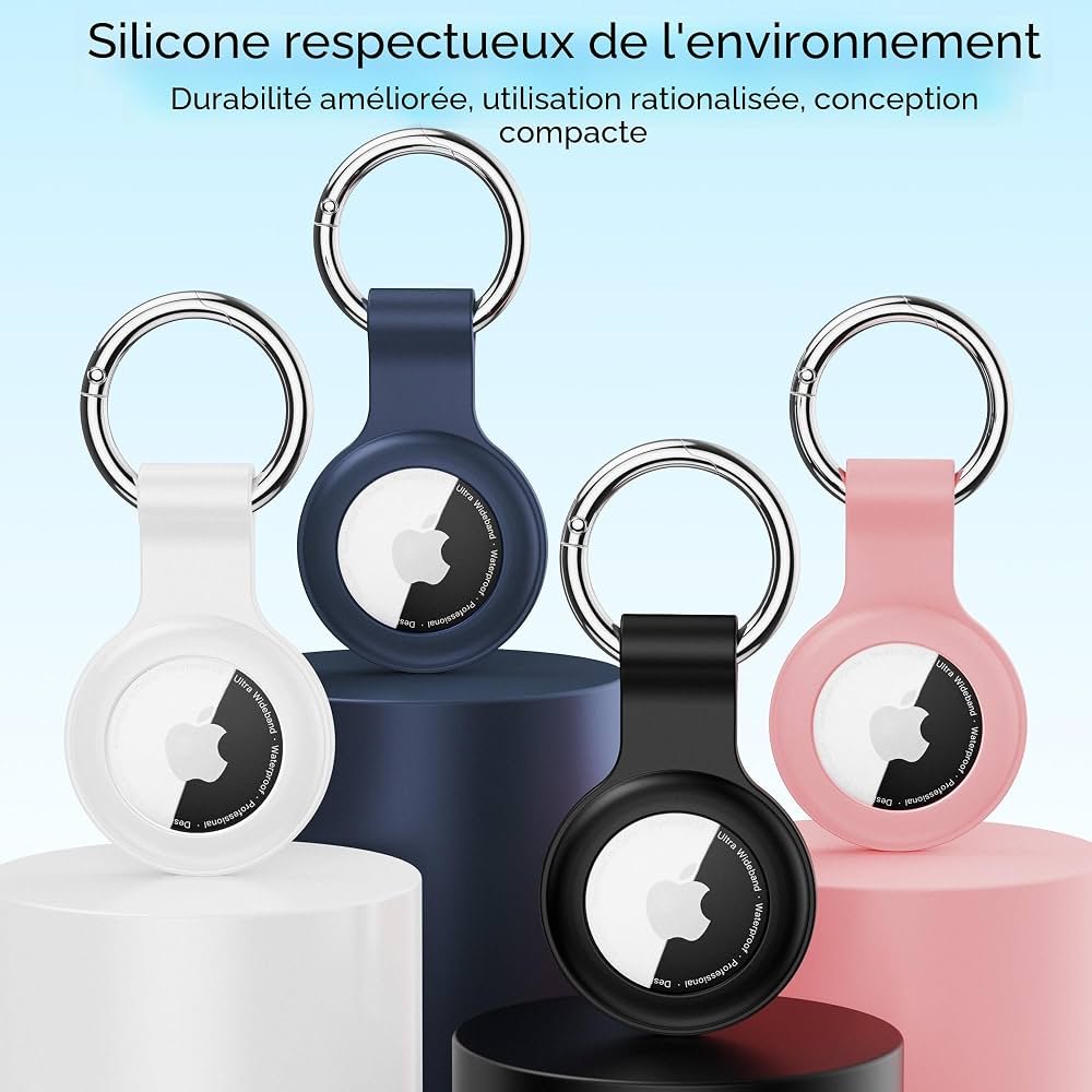 Lot de 4 étuis en silicone pour AirTag
