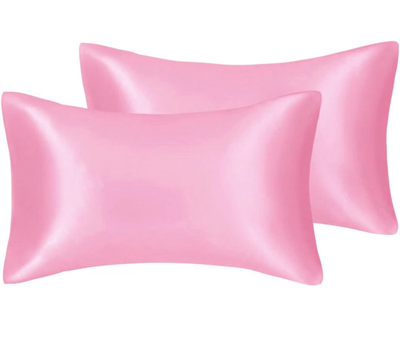 Lot de 2 taies d'oreiller en satin soyeux